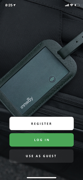 Innway app registration screen
