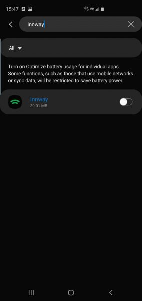Samsung S10 Plus battery optimization 7